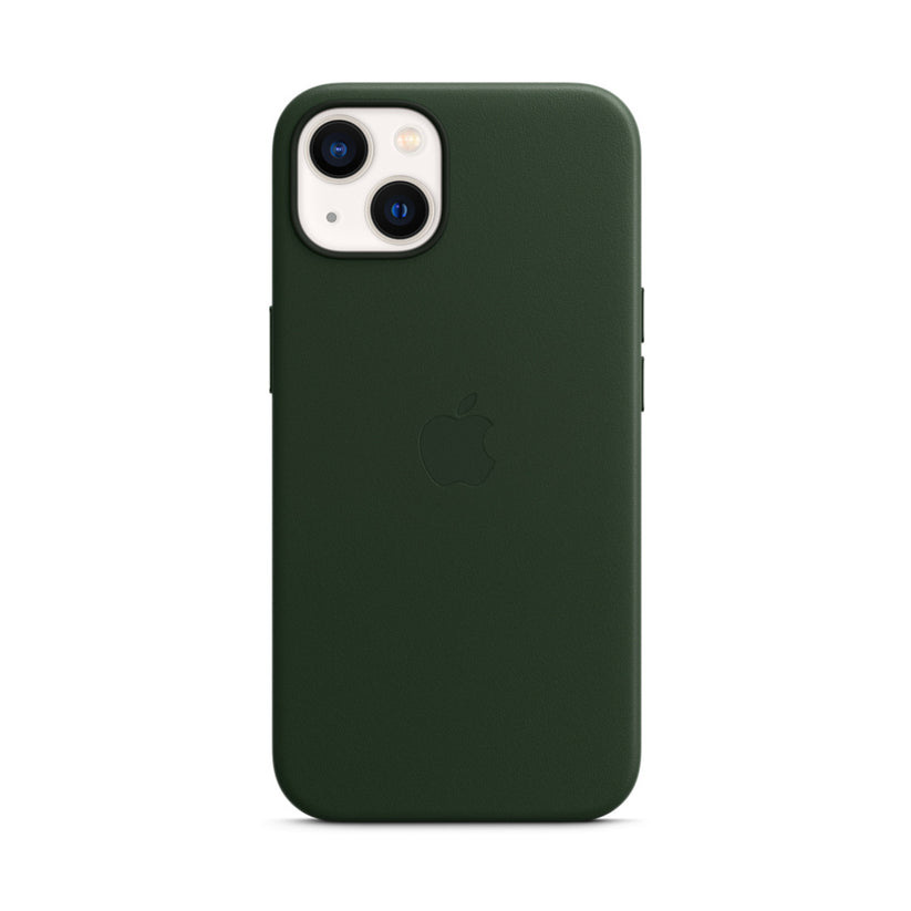 Apple iPhone 13 Leather Case with MagSafe - Sequoia Green