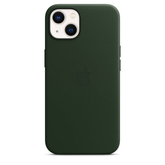 Apple iPhone 13 Leather Case with MagSafe - Sequoia Green