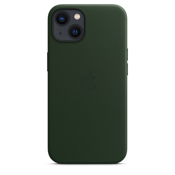 Apple iPhone 13 Leather Case with MagSafe - Sequoia Green