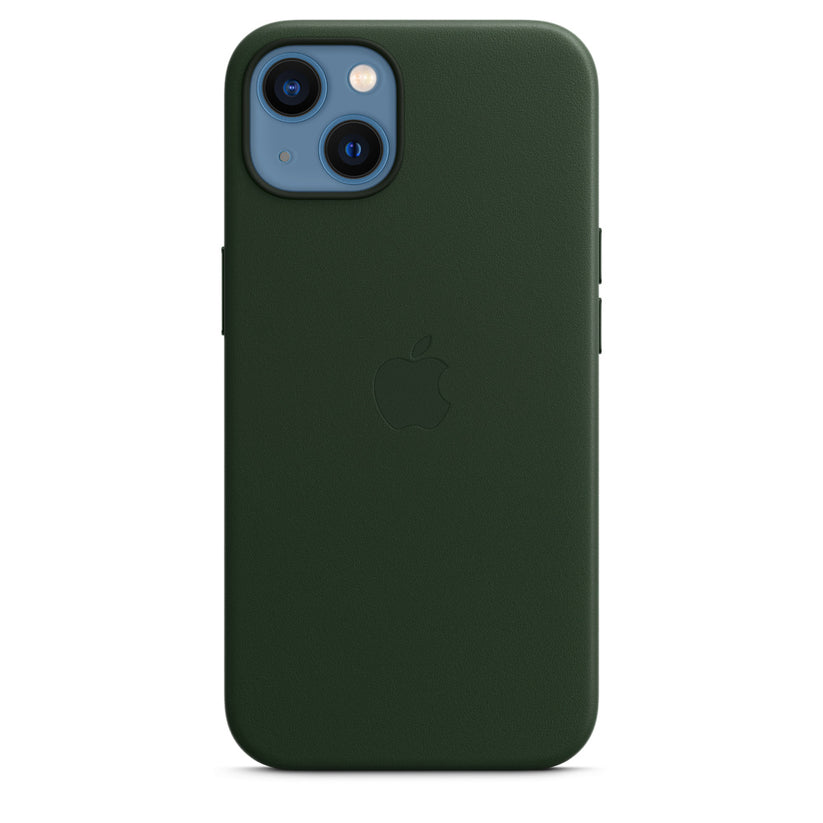 Apple iPhone 13 Leather Case with MagSafe - Sequoia Green