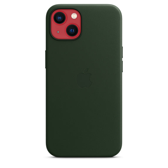 Apple iPhone 13 Leather Case with MagSafe - Sequoia Green