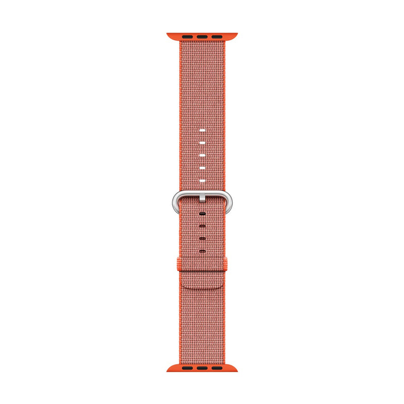 Apple - 38 mm Space Orange/Anthracite Woven Nylon