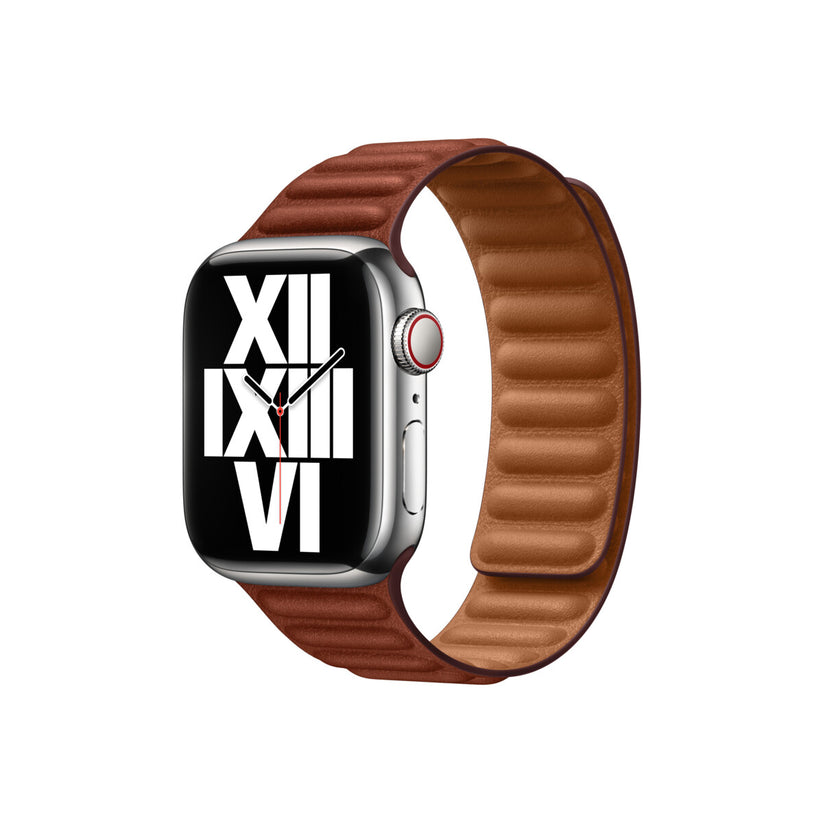 Apple Watch Leather Link - 41mm - Umber - M/L