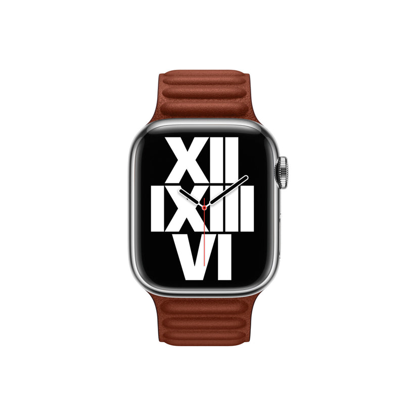 Apple Watch Leather Link - 41mm - Umber - S/M