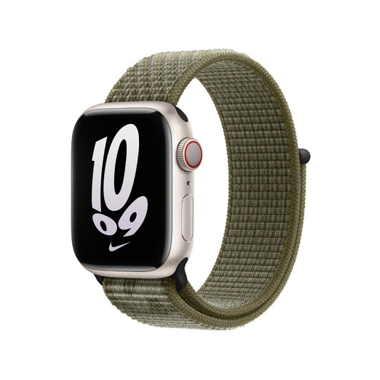 Apple Nike Sport Loop (45mm) - Sequoia/Pure Platinum