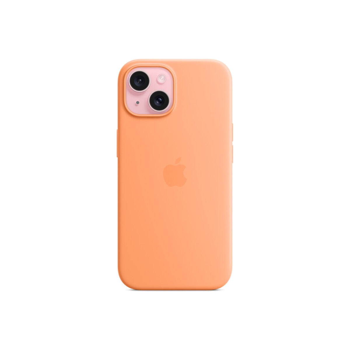 Apple Silicone Case za iPhone 15 - kompatibilan s MagSafe - Orange Sorbet