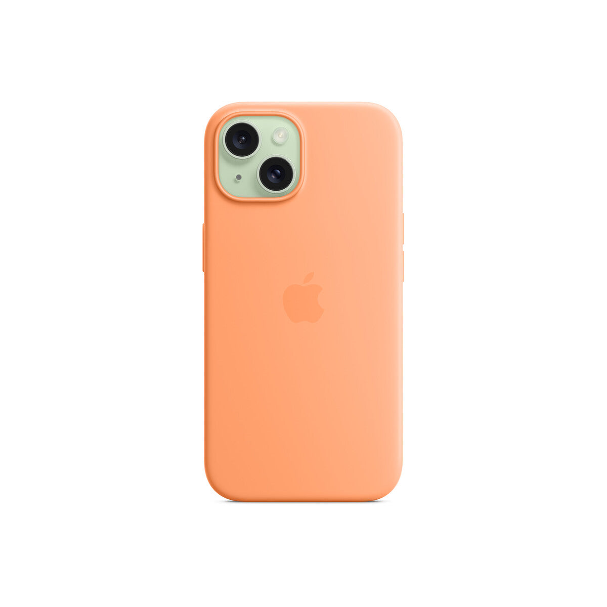 Apple Silicone Case za iPhone 15 - kompatibilan s MagSafe - Orange Sorbet