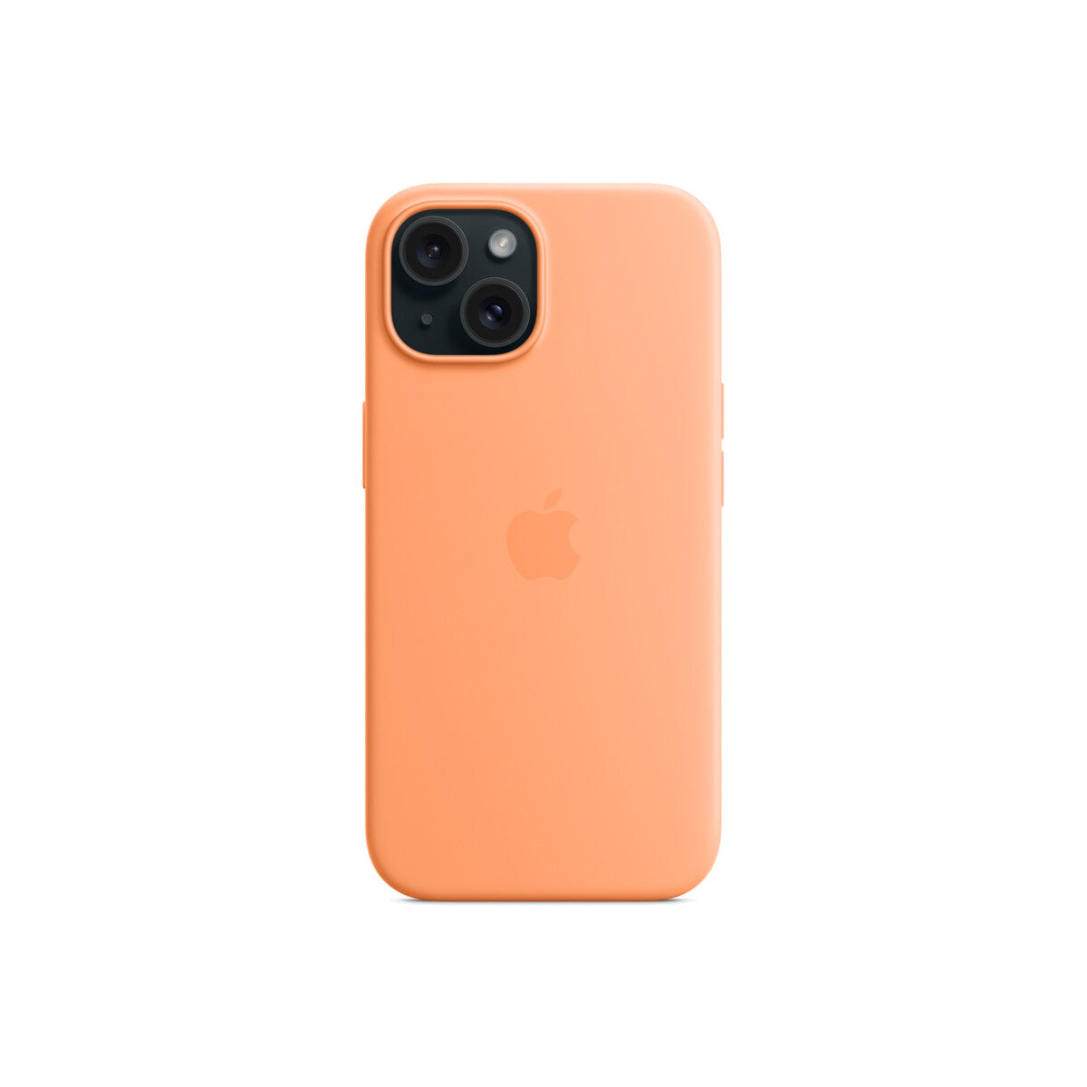 Apple Silicone Case za iPhone 15 - kompatibilan s MagSafe - Orange Sorbet