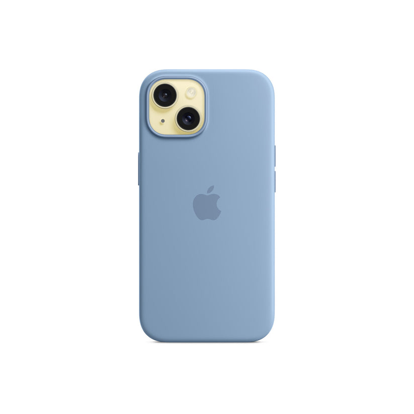 Apple Silicone Case za iPhone 15 - kompatibilan s MagSafe - Winter Blue