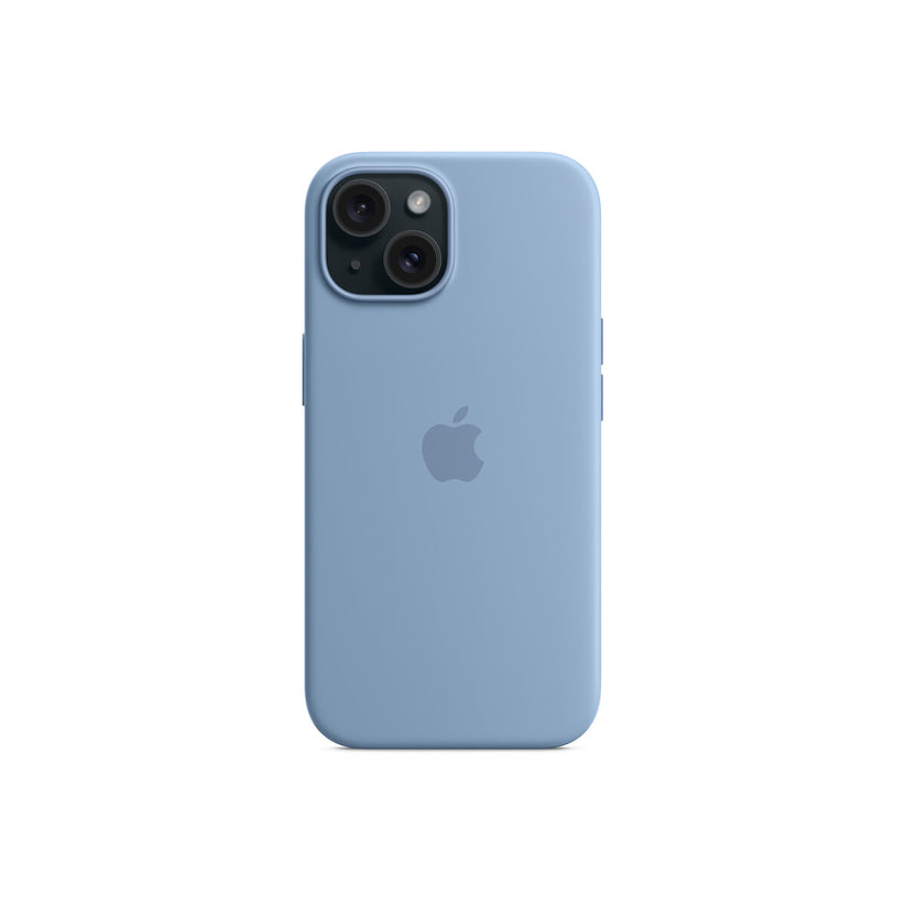 Apple Silicone Case za iPhone 15 - kompatibilan s MagSafe - Winter Blue