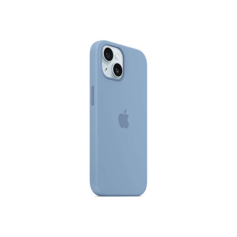 Apple Silicone Case za iPhone 15 - kompatibilan s MagSafe - Winter Blue