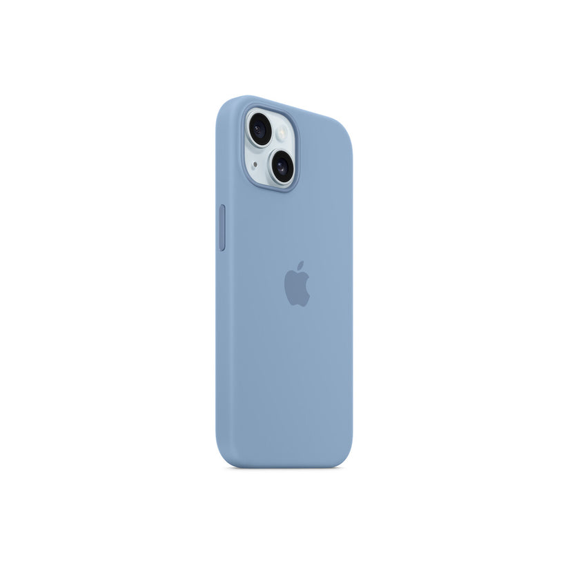 Apple Silicone Case za iPhone 15 - kompatibilan s MagSafe - Winter Blue