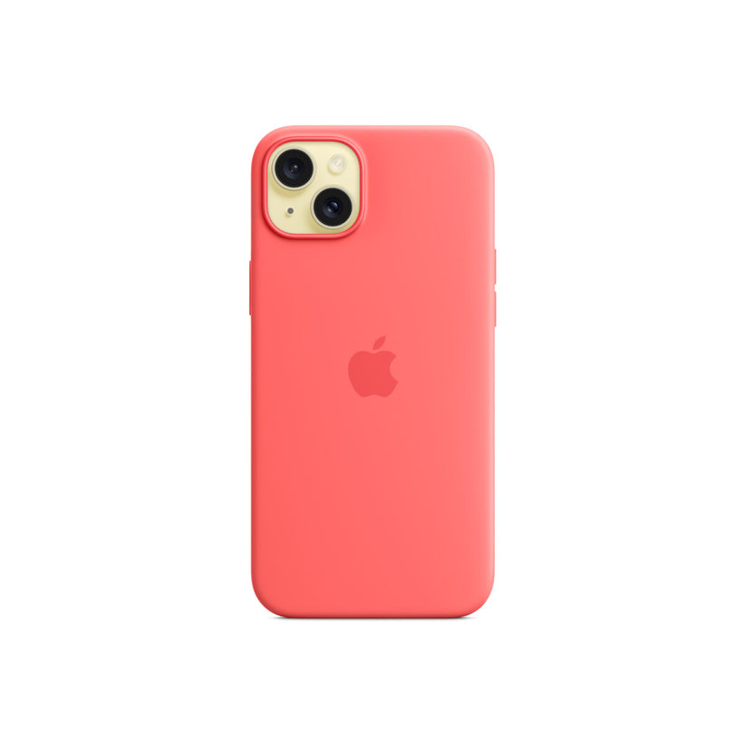 Apple Silicone Case za iPhone 15 Plus - kompatibilan s MagSafe - Guava