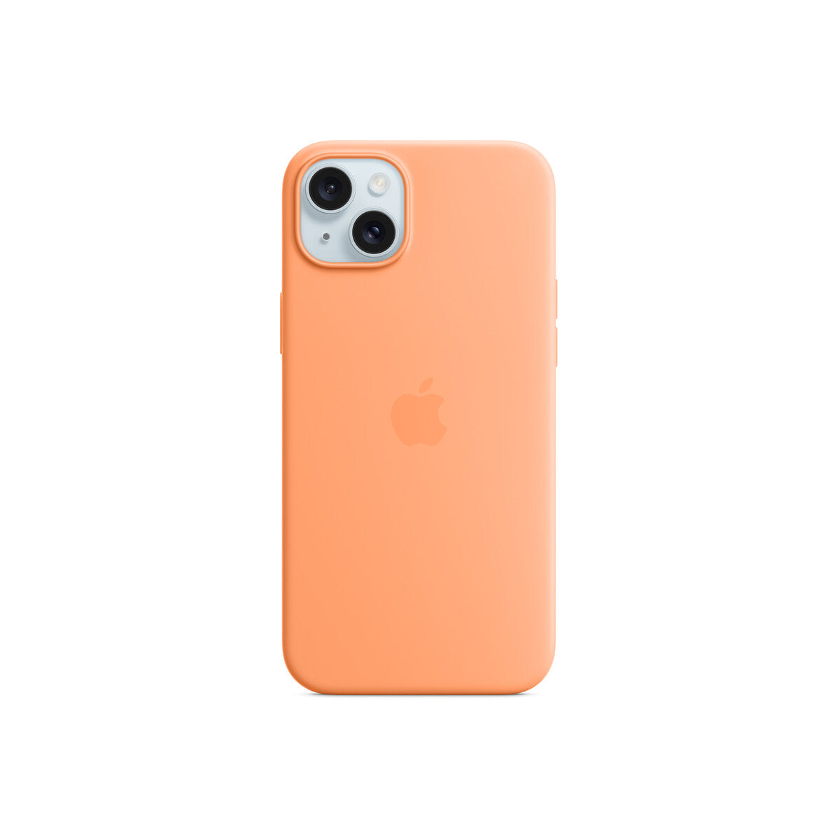 Apple Silicone Case za iPhone 15 Plus - kompatibilan s MagSafe - Orange Sorbet