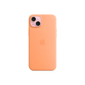 Apple Silicone Case za iPhone 15 Plus - kompatibilan s MagSafe - Orange Sorbet