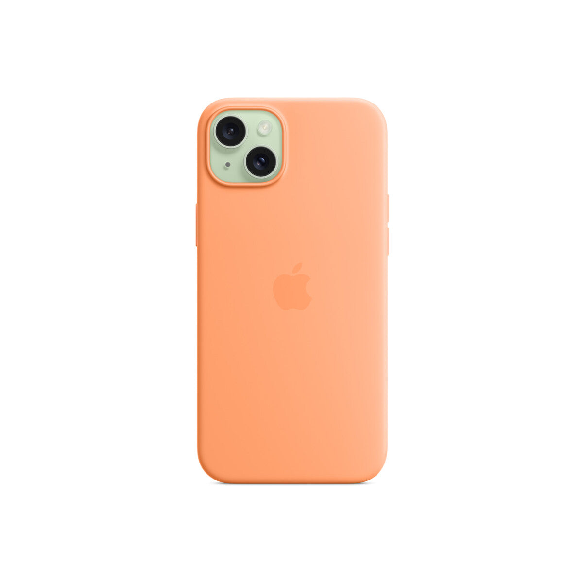 Apple Silicone Case za iPhone 15 Plus - kompatibilan s MagSafe - Orange Sorbet