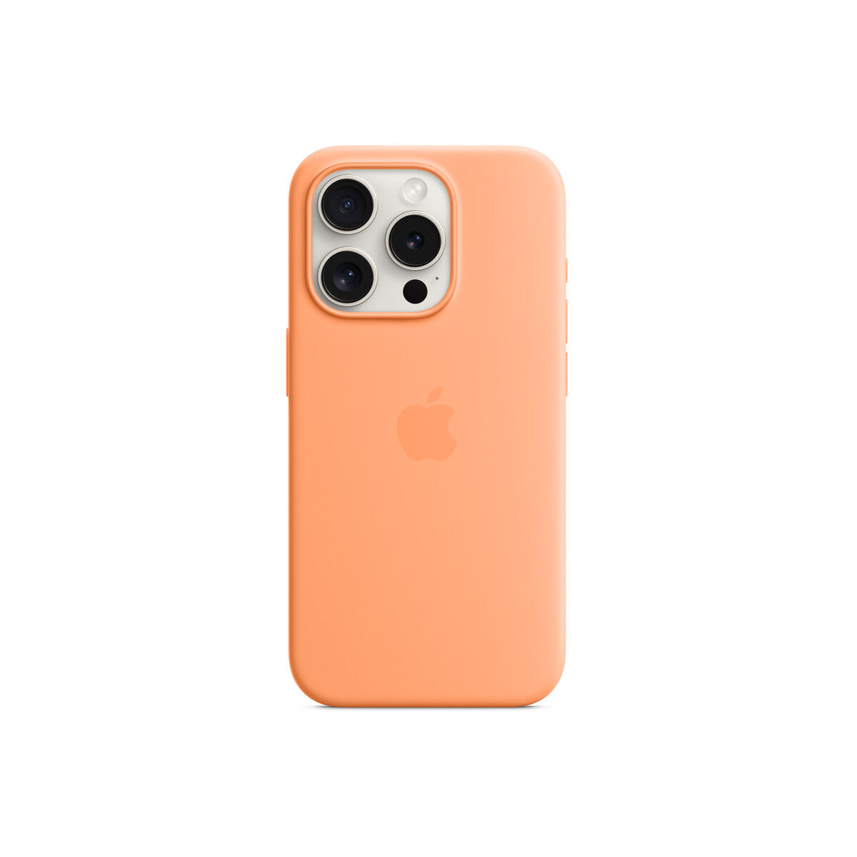 Apple Silicone Case za iPhone 15 Pro - kompatibilan s MagSafe - Orange Sorbet