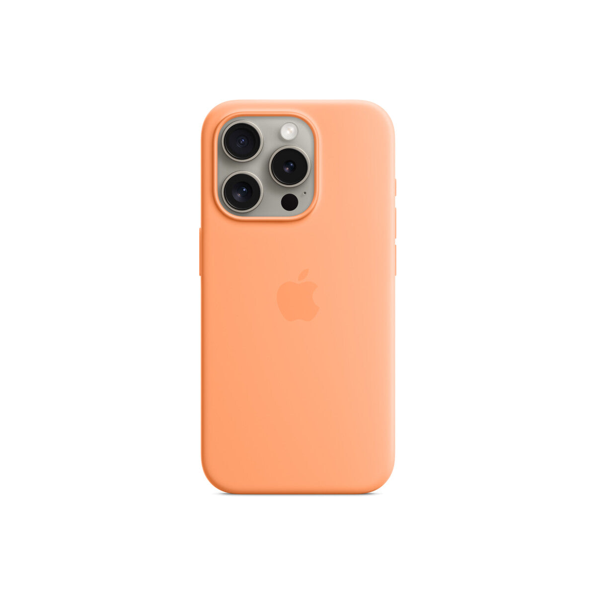 Apple Silicone Case za iPhone 15 Pro - kompatibilan s MagSafe - Orange Sorbet