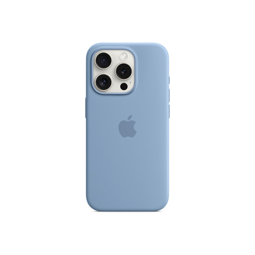 Apple Silicone Case za iPhone 15 Pro - kompatibilan s MagSafe - Winter Blue