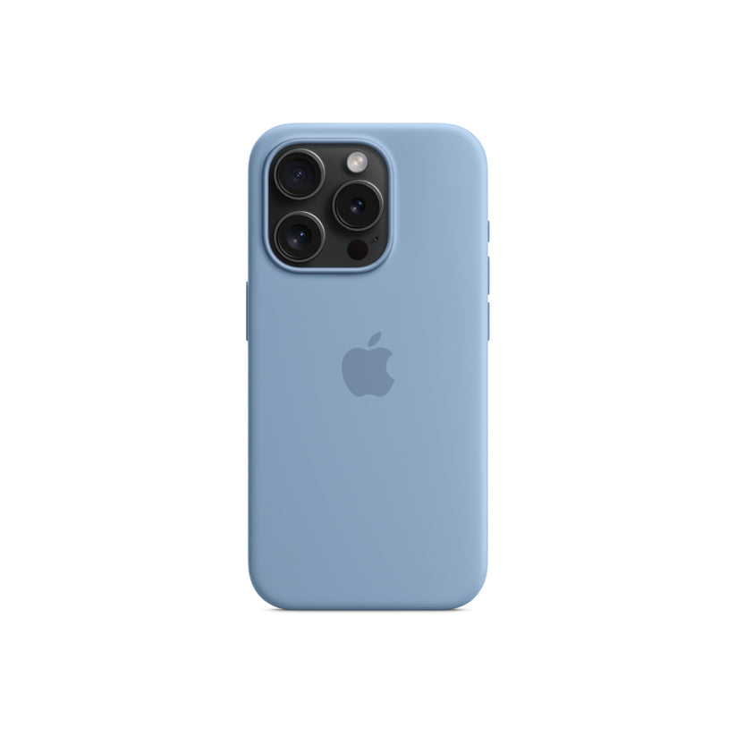 Apple Silicone Case za iPhone 15 Pro - kompatibilan s MagSafe - Winter Blue