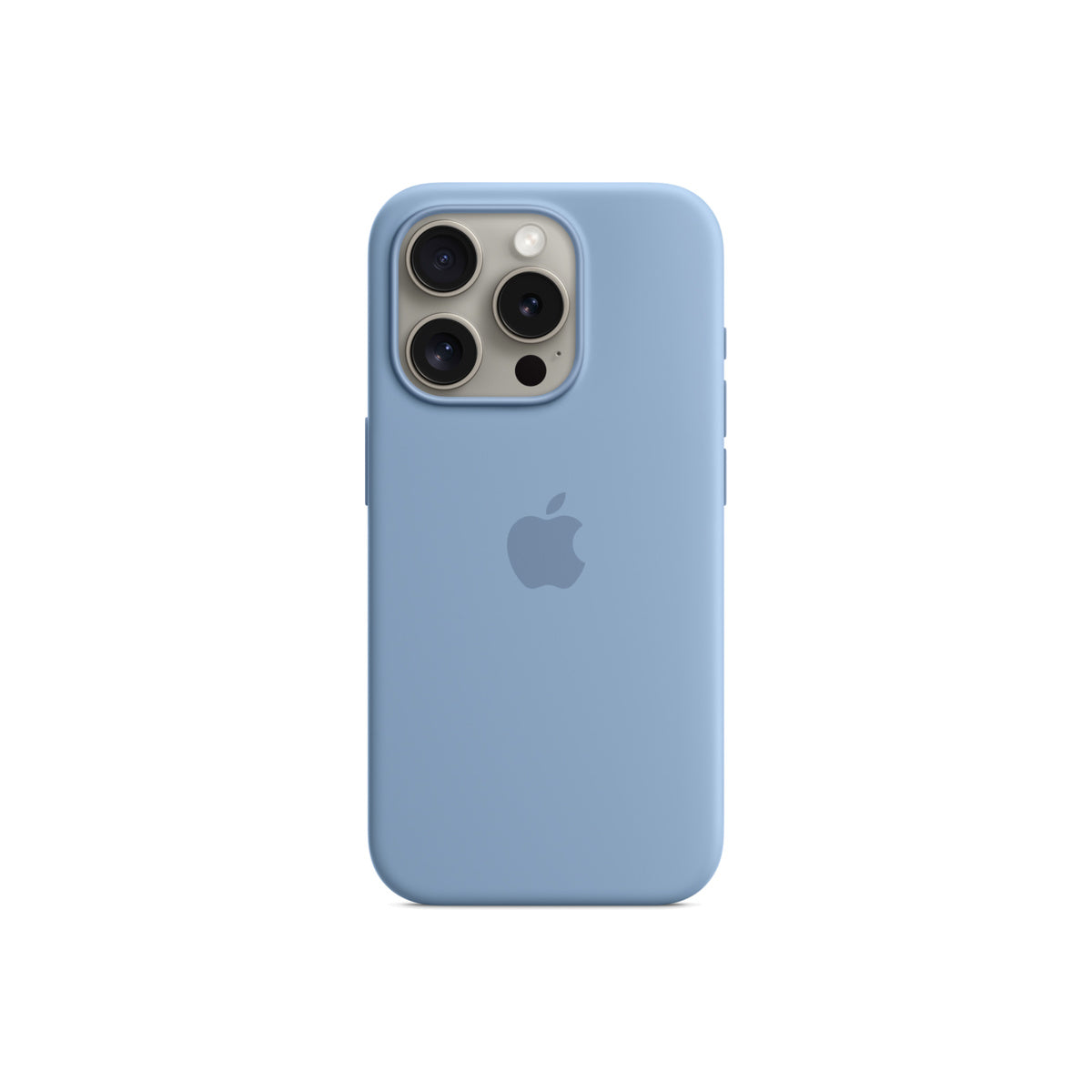 Apple Silicone Case za iPhone 15 Pro - kompatibilan s MagSafe - Winter Blue