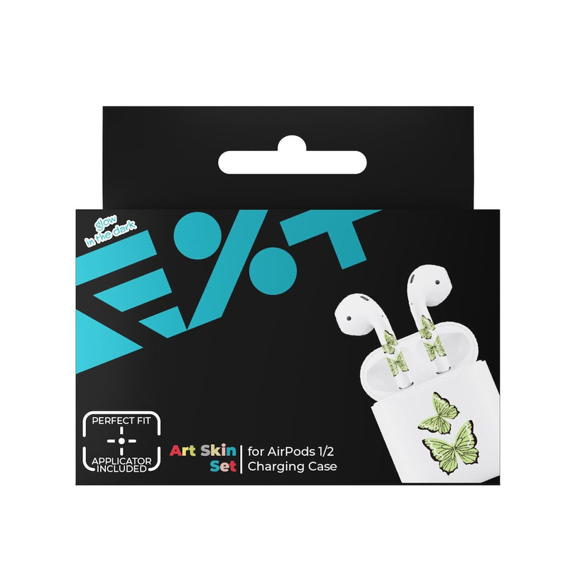 Next One ArtSkin naljepnica za Airpods 1. i 2. generacije - Glowing Butterfly - iSTYLE.hr