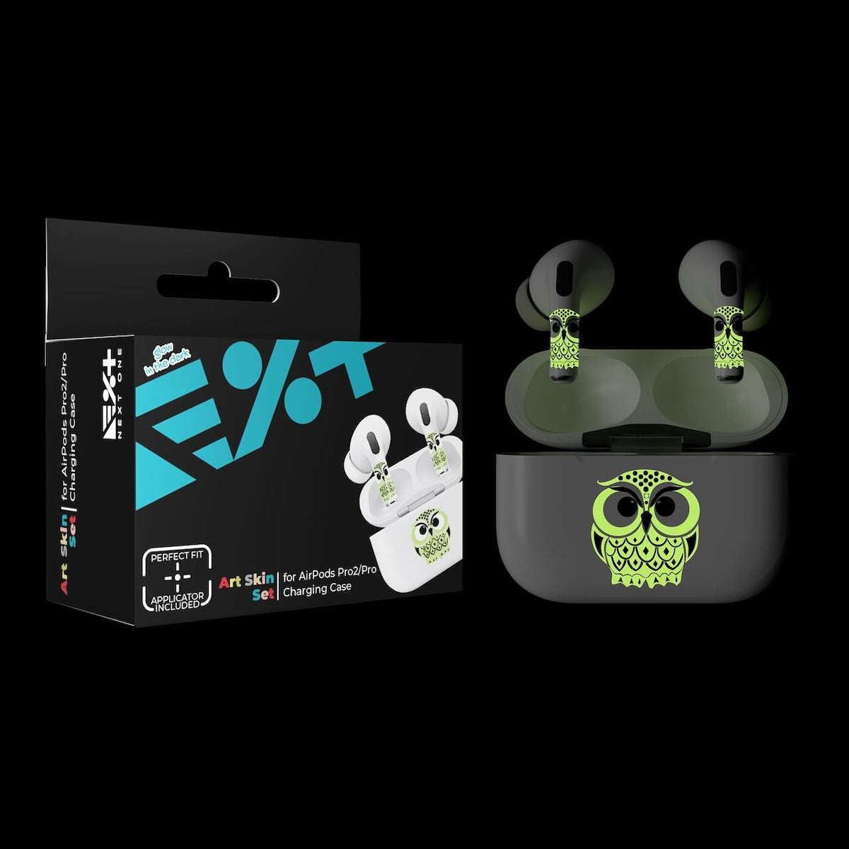 Next One ArtSkin naljepnica za Airpods Pro 1. i 2. generacije - Glowing Owl - iSTYLE.hr