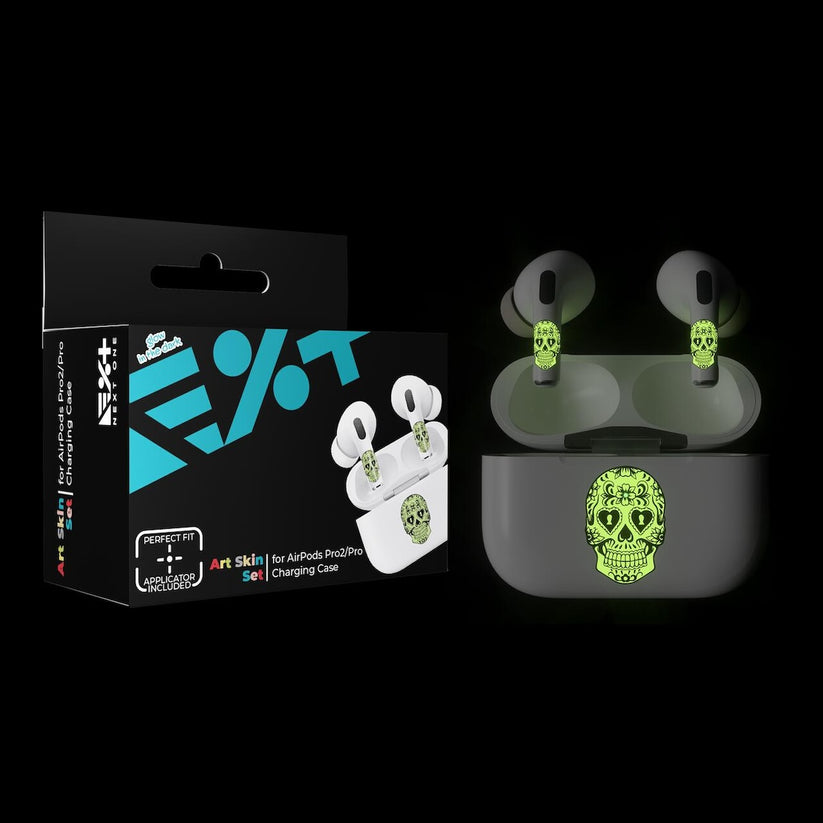 Next One ArtSkin naljepnica za Airpods Pro 1. i 2. generacije - Glowing Skull - iSTYLE.hr