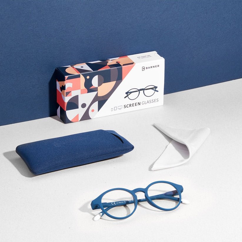 BARNER blue light glasses - Le Marais - Navy Blue