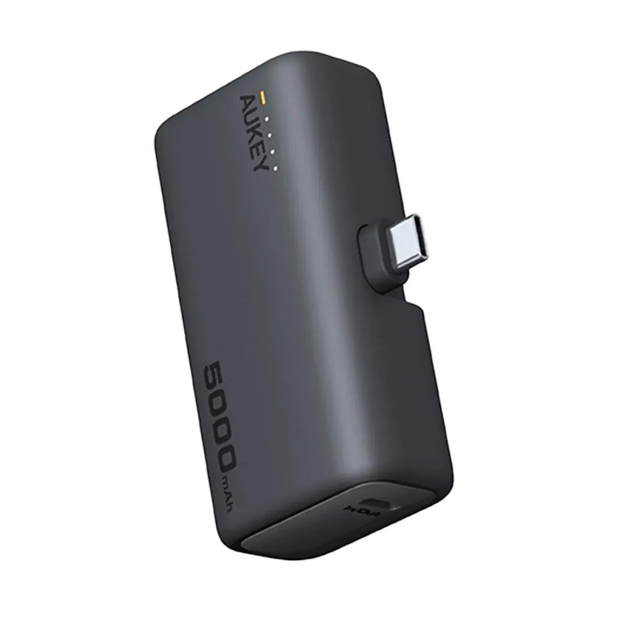 AUKEY Spark Mini 5000 Portable Power Bank s ugrađenim USB-C priključkom - Sivi