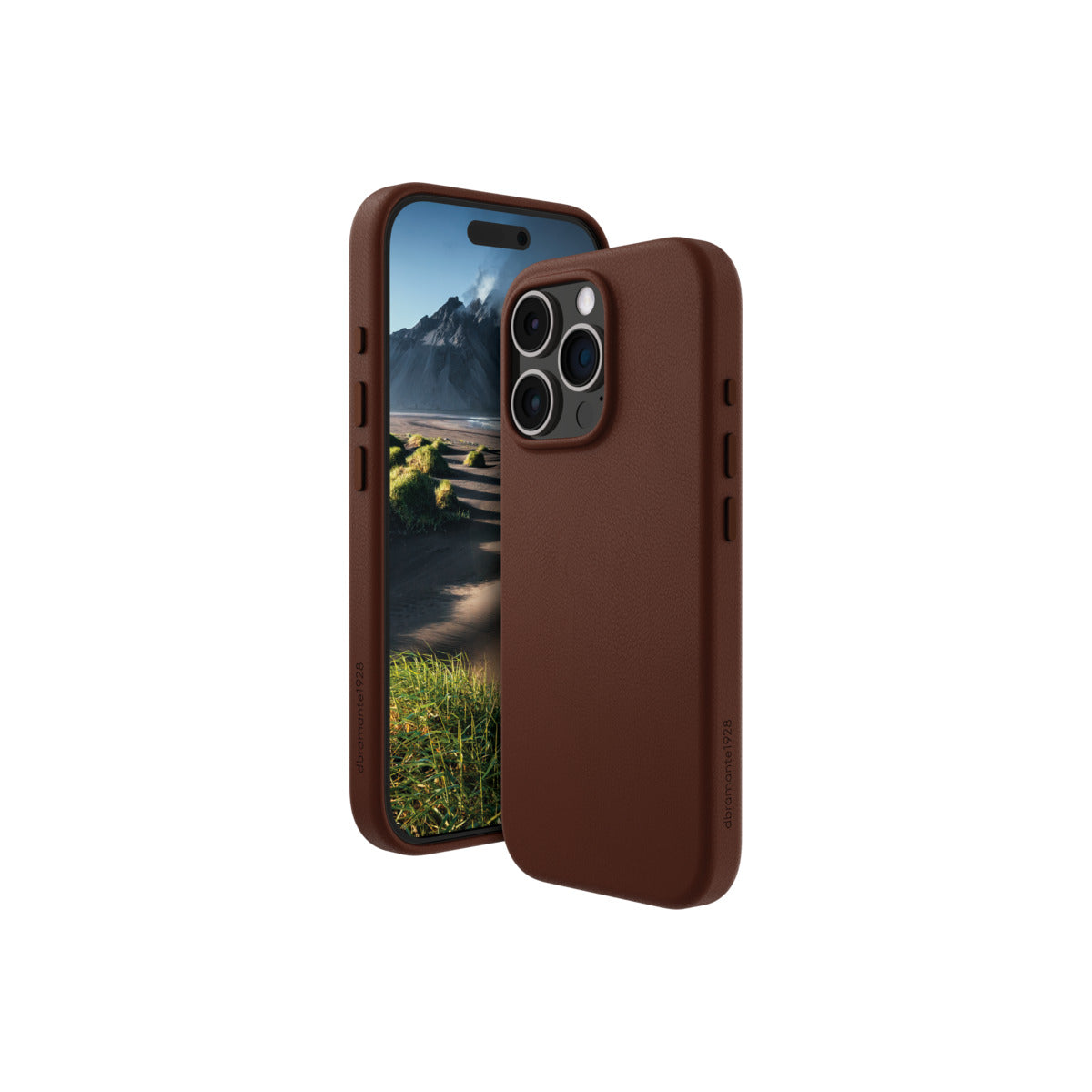 DBRAMANTE1928 Roskilde case za iPhone 16 Pro - Dark Tan - MagSafe kompatibilan