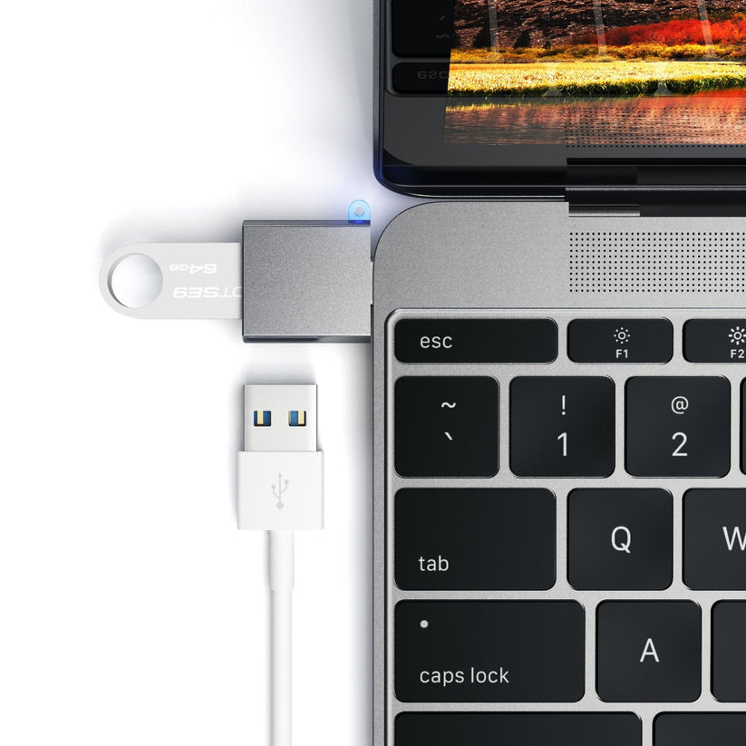 Satechi USB-C to USB-A adapter - Space Gray