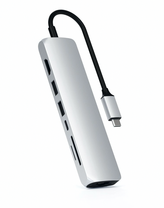 Satechi Aluminium Type-C Slim Multiport - Silver