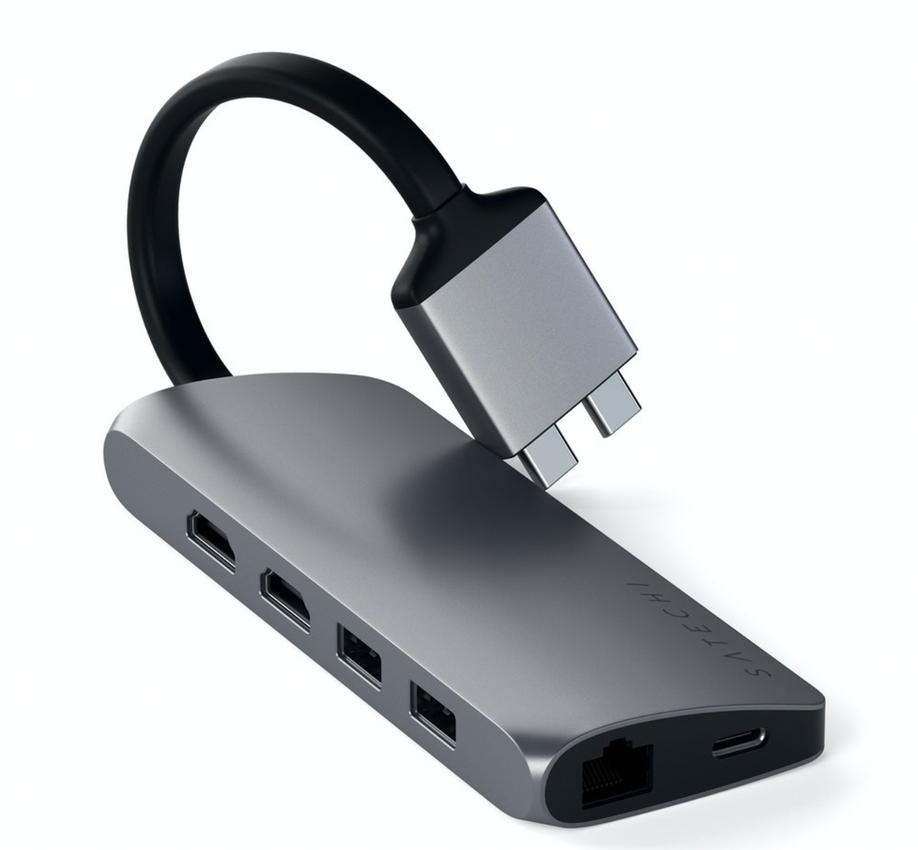 Satechi Type-C Dual Multimedia Adapter svemirski siva