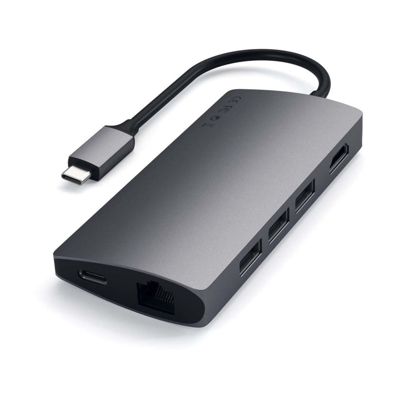 Satechi Multi-port Type-C adapter sa Ethernet V2 - Space Gray - iSTYLE.hr