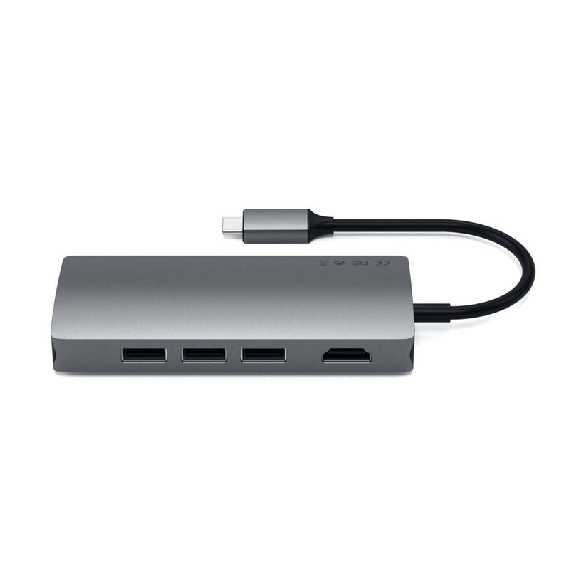 Satechi Multi-port Type-C adapter sa Ethernet V2 - Space Gray - iSTYLE.hr