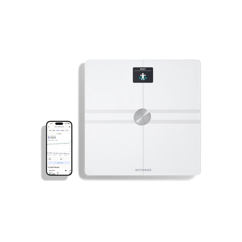 Withings Body Comp Complete Body Analysis Wi-Fi Scale - White