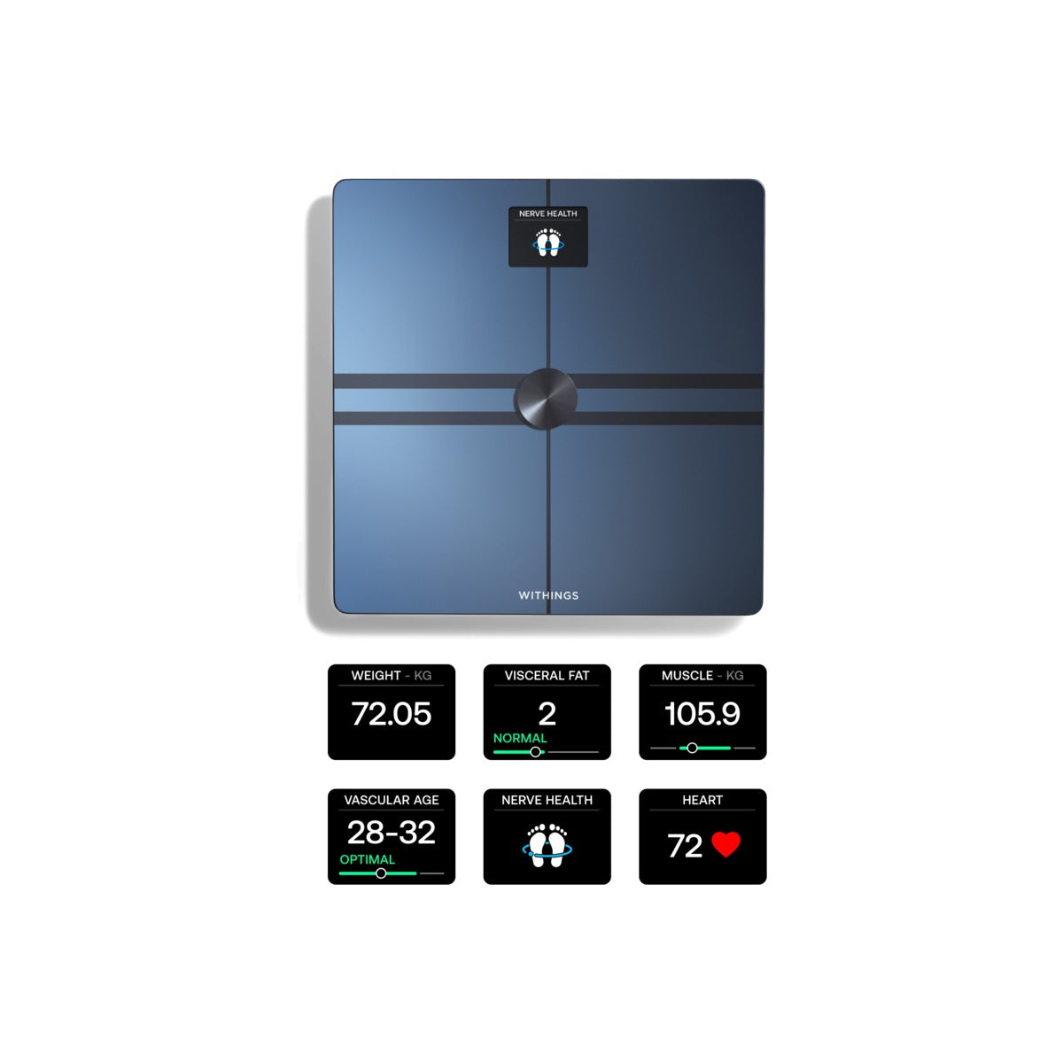 Withings Body Comp Complete Body Analysis Wi-Fi Scale - Black