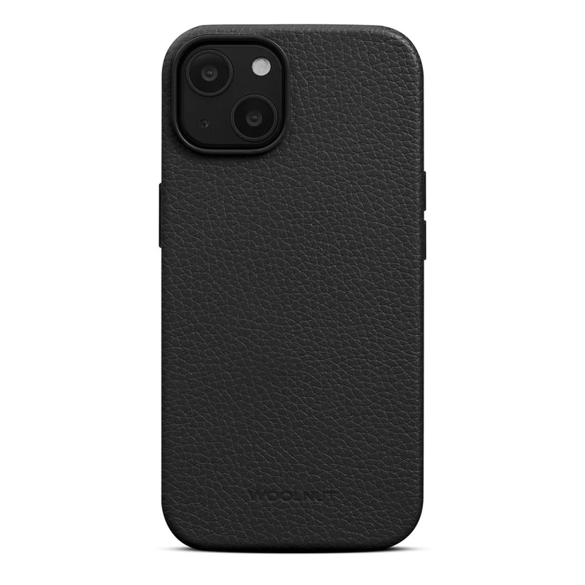 WOOLNUT Leather Case za iPhone 14 - Black