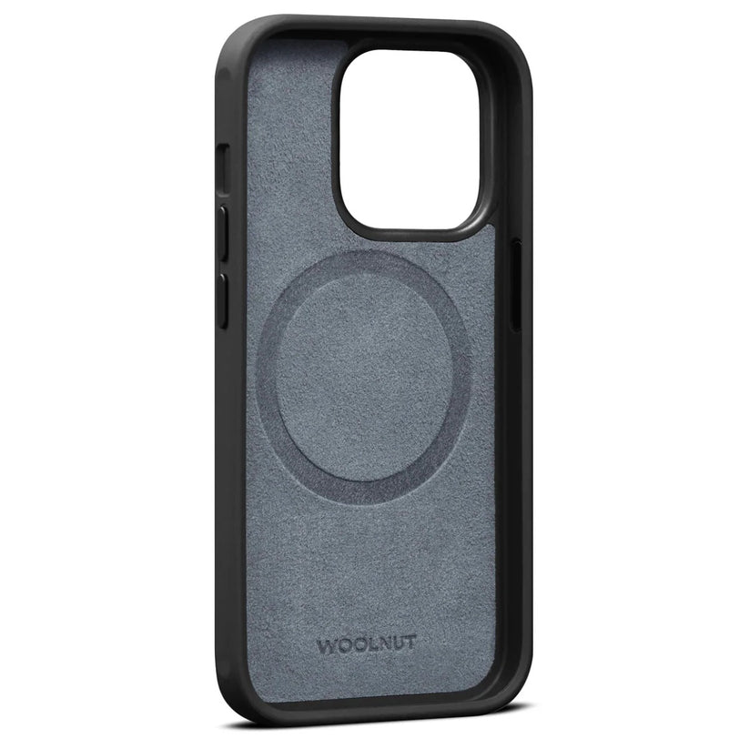 WOOLNUT Leather Case za iPhone 14 - Black