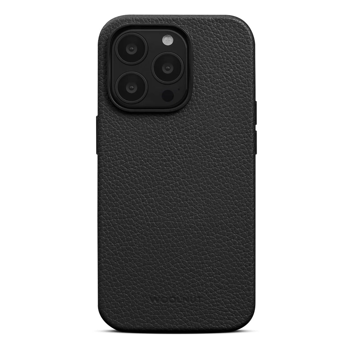 Woolnut kožna maska za iPhone 14 Pro Max crna
