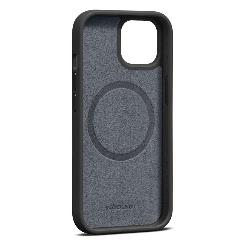 WOOLNUT Leather Case za iPhone 15 - Black