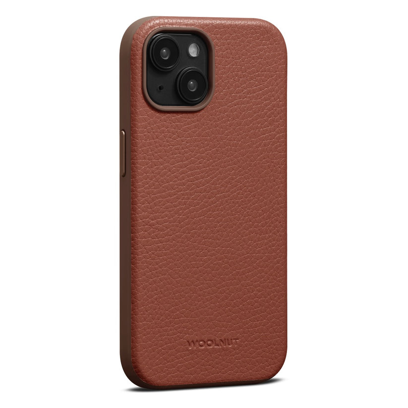 WOOLNUT Leather Case za iPhone 15 - Cognac