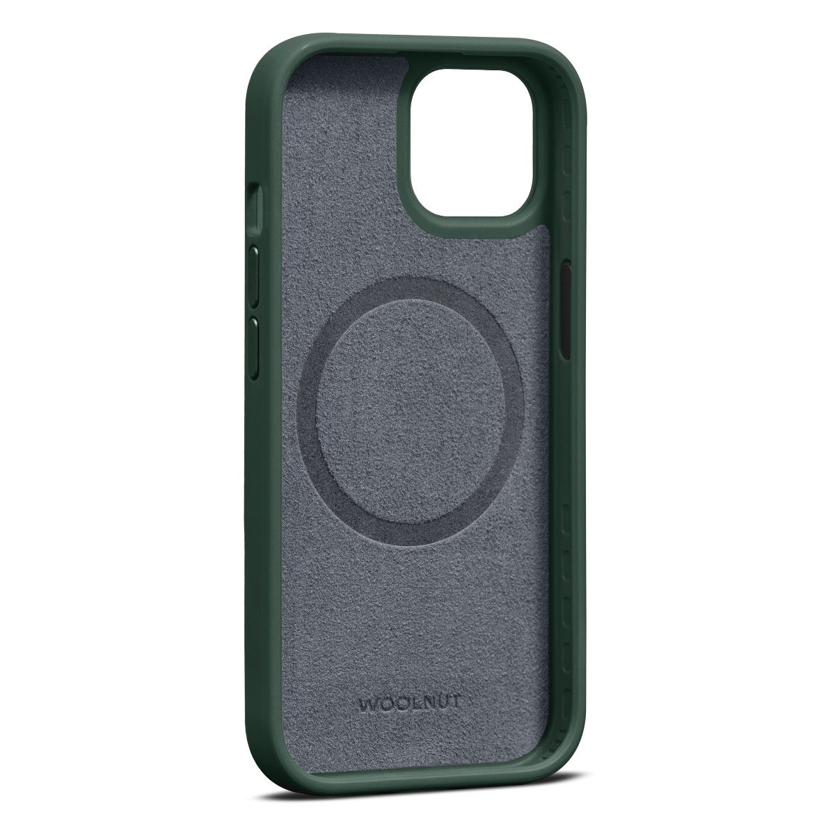 WOOLNUT Leather Case za iPhone 15 - Green