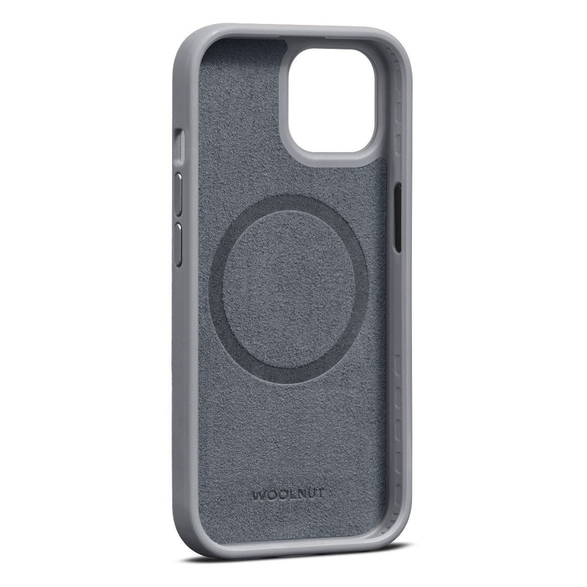 WOOLNUT Leather Case za iPhone 15 - Grey