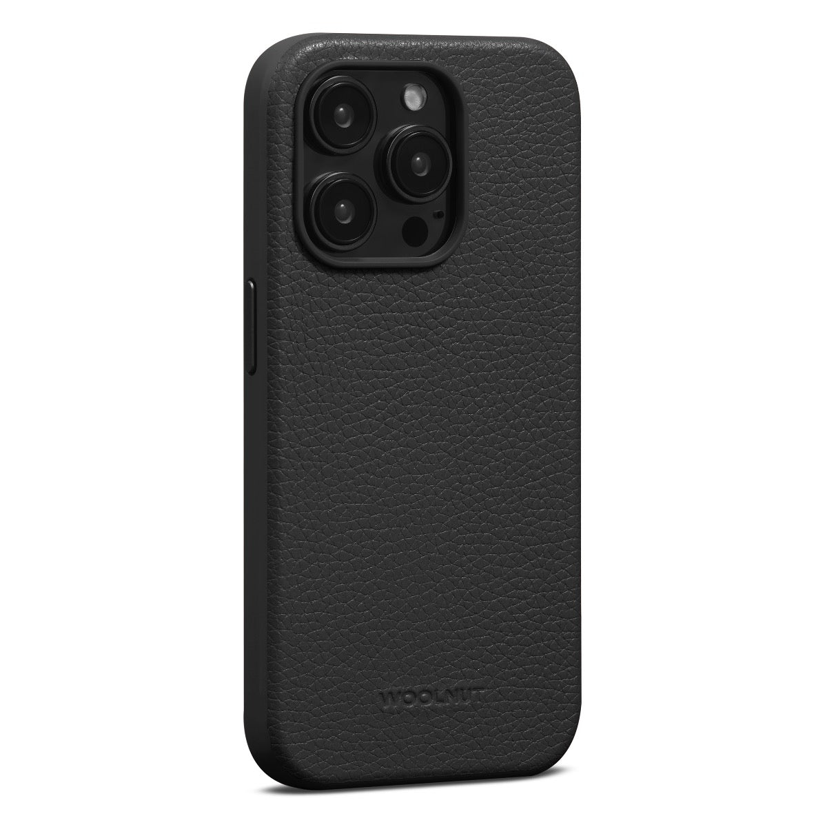 WOOLNUT Leather Case za iPhone 15 Pro - Black