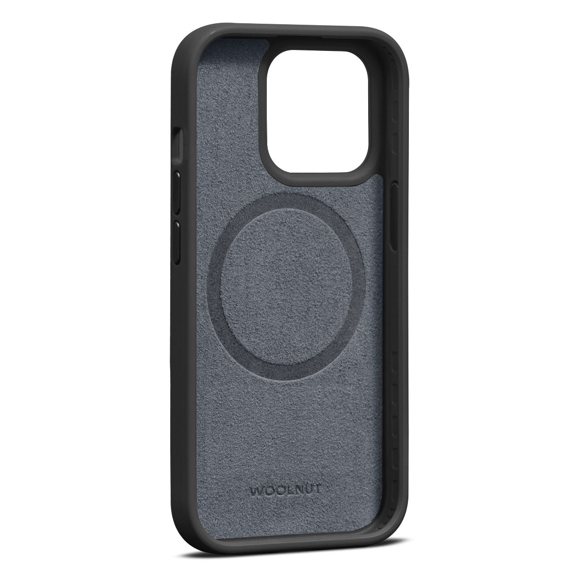 WOOLNUT Leather Case za iPhone 15 Pro - Black