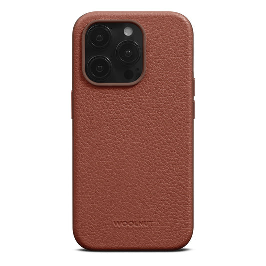 WOOLNUT Leather Case za iPhone 15 Pro - Cognac