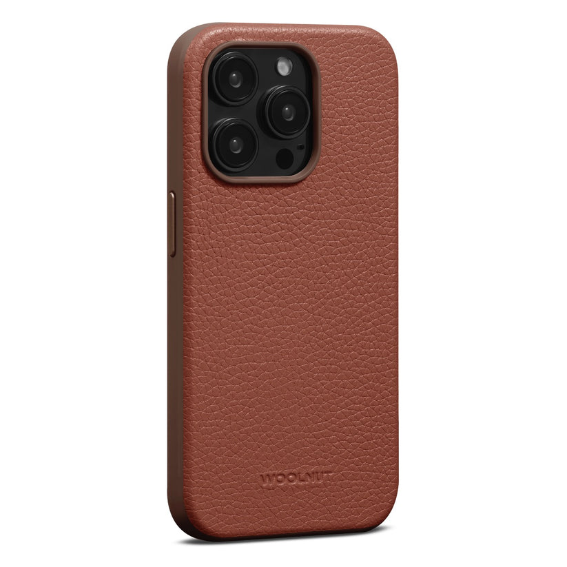 WOOLNUT Leather Case za iPhone 15 Pro - Cognac