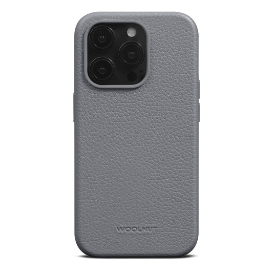 WOOLNUT Leather Case za iPhone 15 Pro - Grey